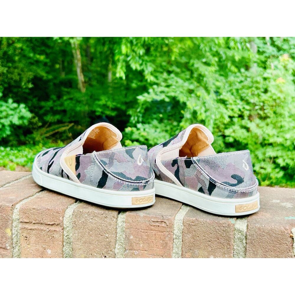 OluKai Pehuea Pa'i Ke Au Camo Slip On Sneakers Women's 7 - Slip On - Hide Heel - Picture 4 of 12